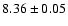 $8.36\pm0.05$