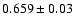 $0.659\pm0.03$