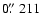 $0\hbox{$.\!\!^{\prime\prime}$ }211$