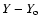 $Y-Y_{\rm o}$