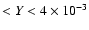 $< Y < 4\times 10^{-3}$