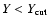 $Y<Y_{\rm cut}$