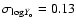 $\sigma _{{\rm log}{Y_{\rm o}}}=0.13$