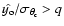 $\hat{y_{\rm o}}/\sigma_{\theta_{\rm c}}>q$