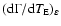$({\rm d}\Gamma /{\rm d}T_{\rm E})_\varepsilon $