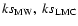 $ks_ {\rm MW},~ks_{\rm LMC}$
