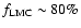 $f_{\rm LMC}\sim 80\%$