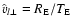 ${\hat{v}}_{{l}\perp}= R_{\rm E}/T_{\rm E}$