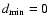 $d_{{\rm min}}=0$