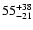 $\rm 55^{+38}_{-21}$