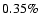 $0.35\%$