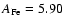 $A_{{\rm Fe}}=5.90$