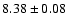 $8.38\pm0.08$