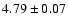 $4.79\pm0.07$