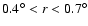 $0.4^{\circ}<r<0.7^{\circ}$