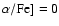 $\alpha\rm /Fe]=0$