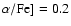 $\alpha\rm /Fe]= 0.2$