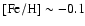 $\rm [Fe/H]\sim-0.1$