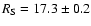 $R_{\rm S}= 17.3 \pm 0.2$