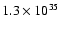 $1.3\times 10^{35}$