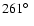 $261\hbox{$^\circ$ }$