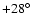 $+28\hbox{$^\circ$ }$