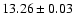 $13.26 \pm 0.03$