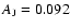 $A_{\rm J}=0.092$