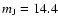 $m_{\rm J} = 14.4$