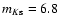 $m_{K{\rm s}}=6.8$