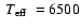 $\mbox{~$T_{\rm eff}$ }=6500$