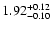 $\rm 1.92^{+0.12}_{-0.10}$