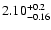 $\rm 2.10^{+0.2}_{-0.16}$
