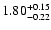 $\rm 1.80^{+0.15}_{-0.22}$