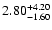 $\rm 2.80^{+4.20}_{-1.60}$