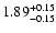 $\rm 1.89^{+0.15}_{-0.15}$