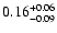 $\rm0.16^{+0.06}_{-0.09}$