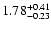 $\rm 1.78^{+0.41}_{-0.23}$