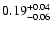 $\rm0.19^{+0.04}_{-0.06}$