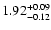 $\rm 1.92^{+0.09}_{-0.12}$