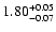 $\rm 1.80^{+0.05}_{-0.07}$