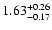 $\rm 1.63^{+0.26}_{-0.17}$
