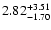 $\rm 2.82^{+3.51}_{-1.70}$