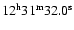 $12{\rm ^h} 31{\rm ^m} 32.0{\rm ^s}$