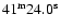 $41{\rm ^m} 24.0{\rm ^s}$