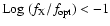 ${\rm Log}~(f_{\rm X}/f_{{\rm opt}})<-1$