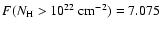 $F(N_{\rm H}>10^{22}~{\rm cm^{-2}})=7.075$