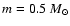 $m=0.5~M_\odot$