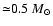 ${\simeq}0.5~M_\odot$