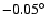 $-0.05\hbox{$^\circ$ }$